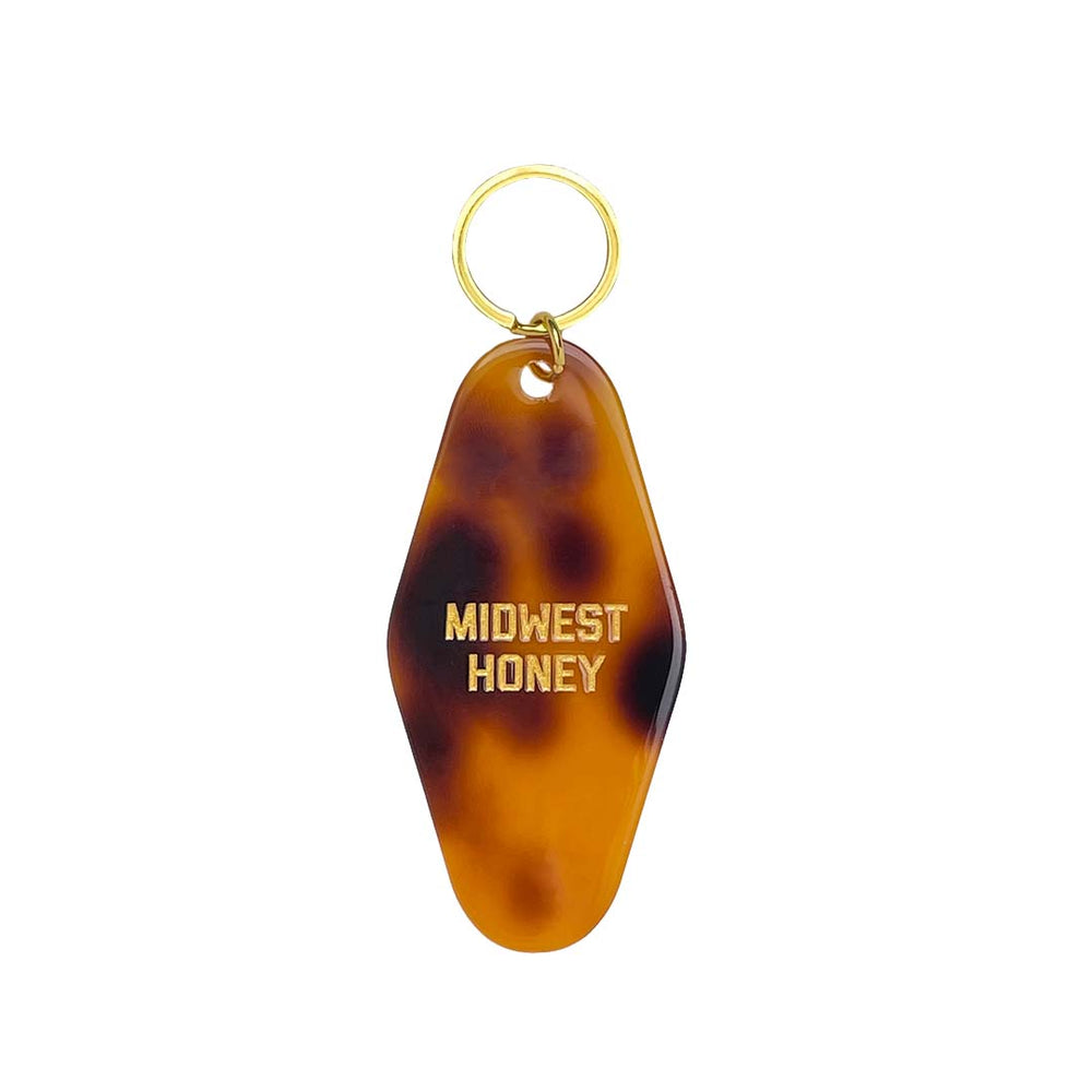 Midwest Honey Tortoise Shell Keychain