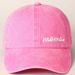 Mama Letters Embroidered Baseball Cap- 2 Colors