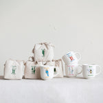 Garden Image & Saying Stoneware Mug in Printed Drawstring Bag, 4 Styles