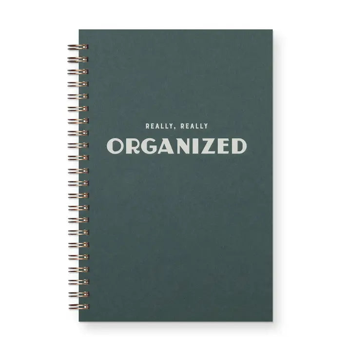Really Really Organized Undated Weekly Planner Journal- Forest Green