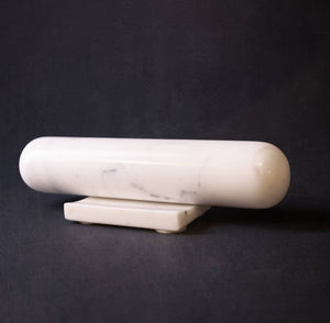 White Marble Rolling Pin w/ Marble Base