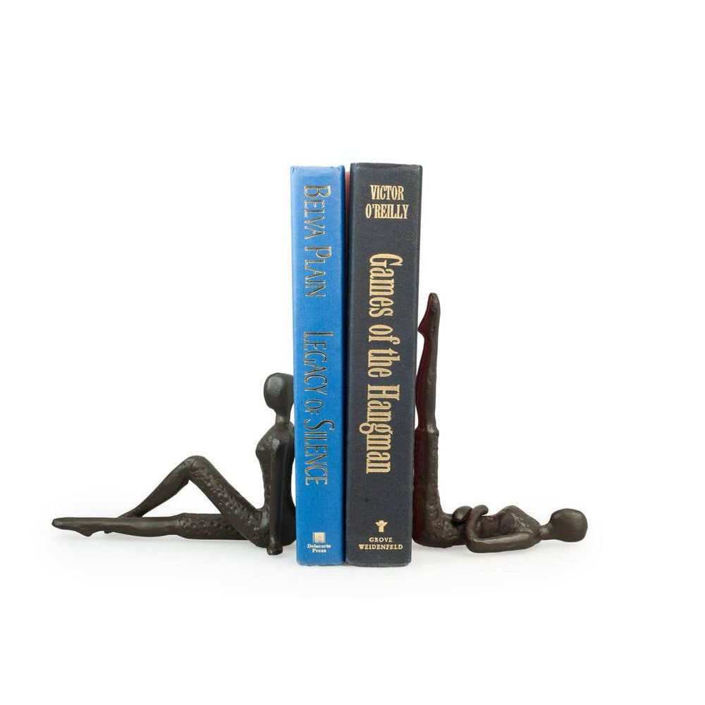 
                
                    Load image into Gallery viewer, Ladies Stretching Metal Bookend Set
                
            