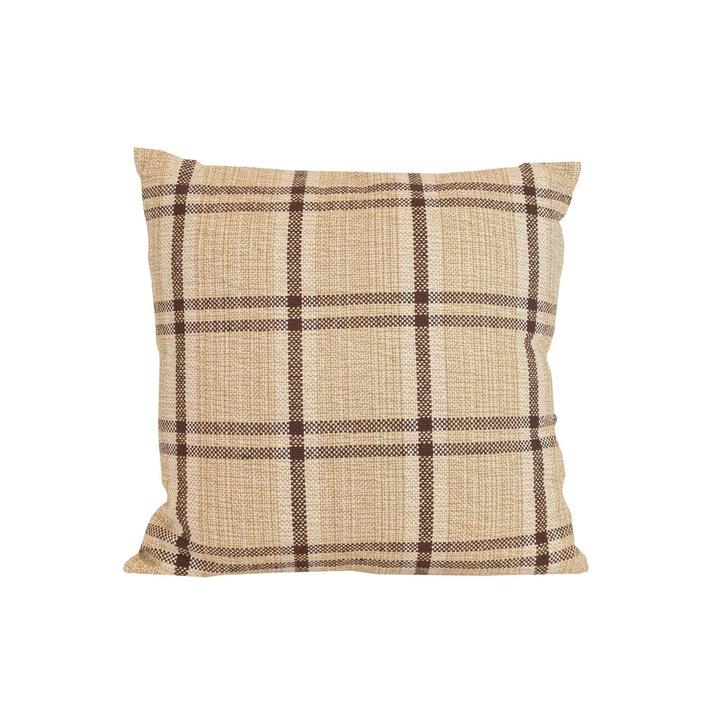 Mel 20x20 Woven Plaid Filled Throw Pillow