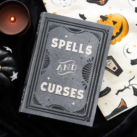 Spells and Curses Book Shaped Halloween Storage Box