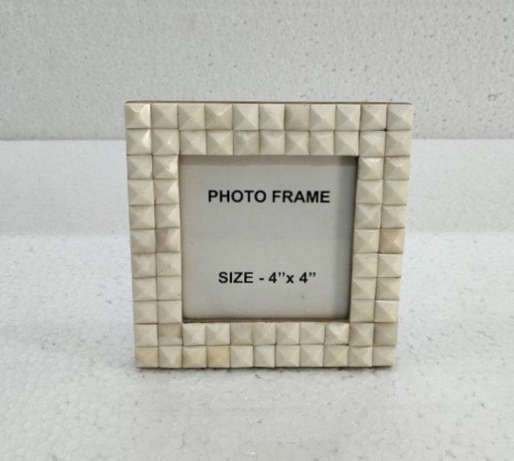 Bone Diamond Picture Frame-4x4"