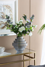 Multi-Tiered Geometric Vase- 2 colors/2 sizes