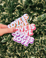 Love is Love Stickers-LGBTQ