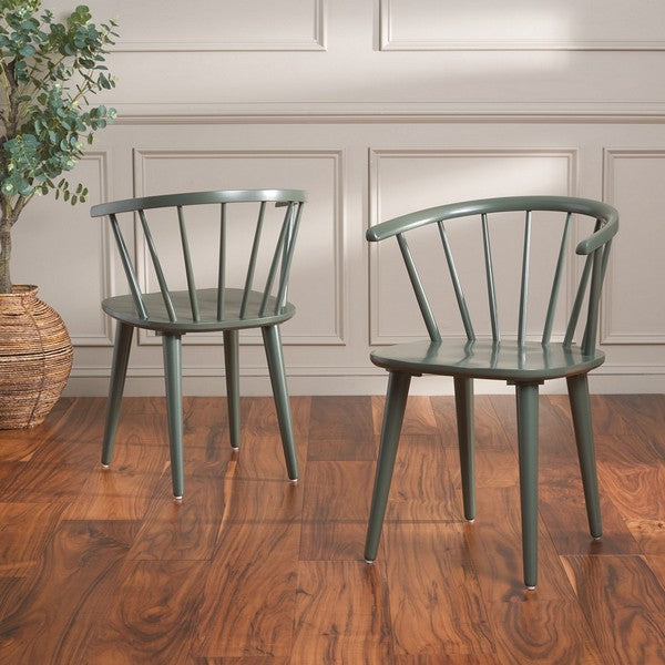 Set of 2 Blanchard Curved Spindle Side Chair