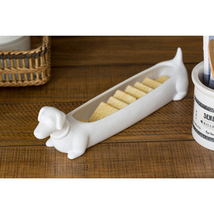 
                
                    Load image into Gallery viewer, Ceramic Dachshund Cracker Dish
                
            
