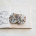 Agate Coasters, Set of 4 (Each One Will Vary)