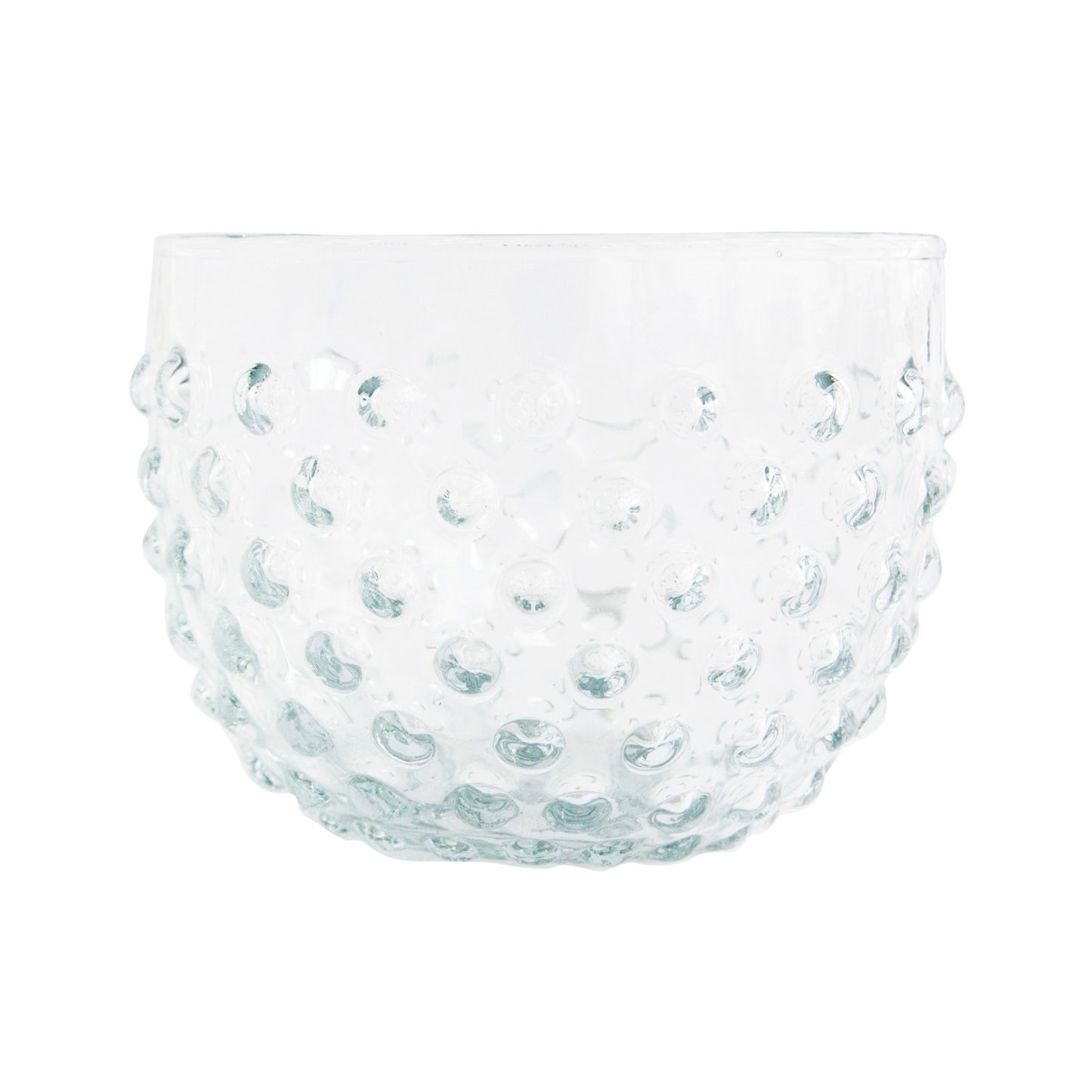 Clear Glass Hobnail Bowl/ High Ball