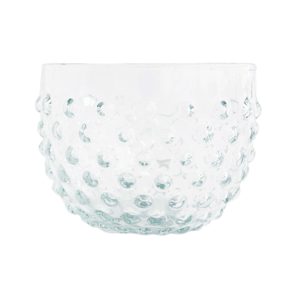 Clear Glass Hobnail Bowl