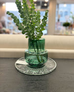 Dark Green Glass Vase
