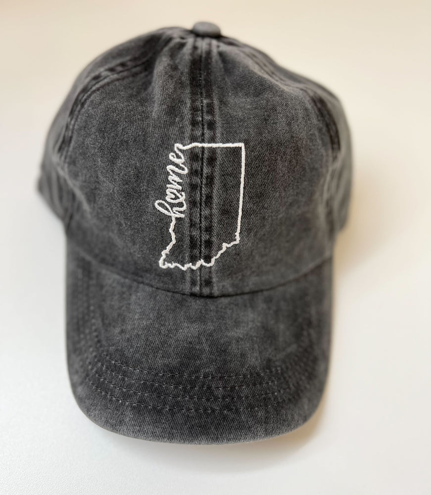 Indiana State Outline Baseball Hat
