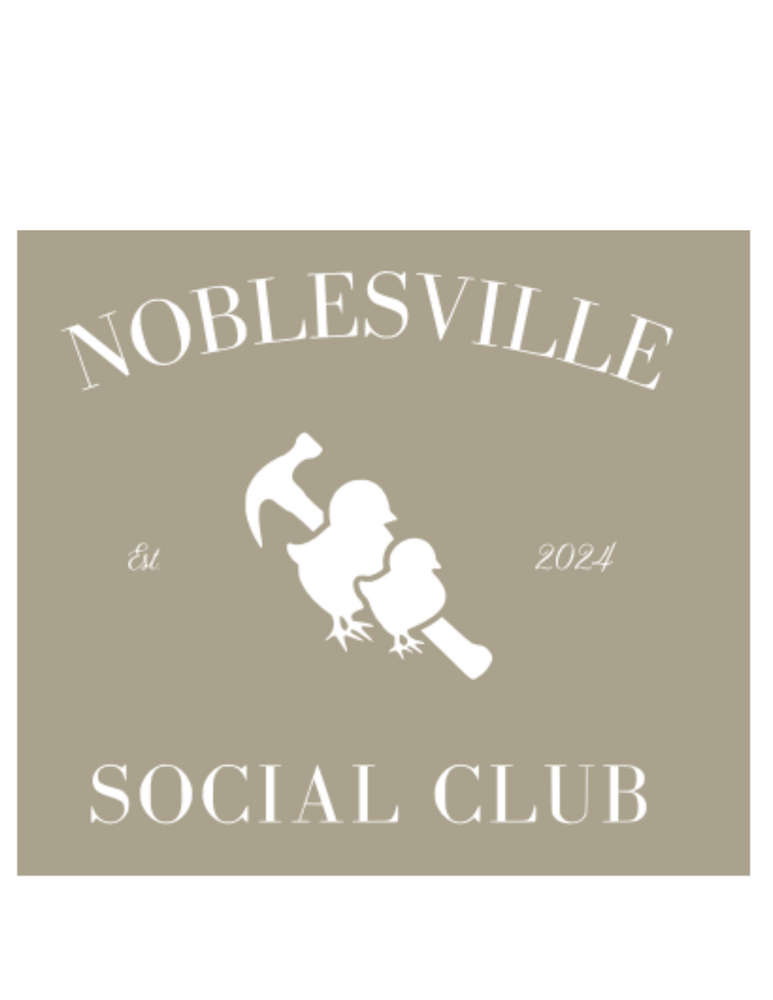 Noblesville Two Chicks Social Club T-shirt in Dune Mist