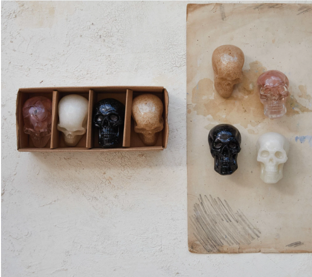 Resin Skulls- Set of 4