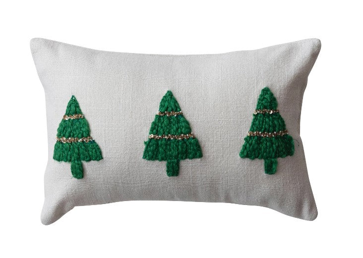 Embroidered Holiday Pillow Collection