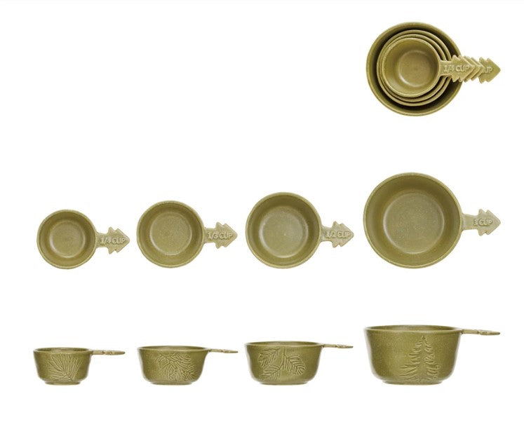 Holiday Stoneware Measuring Cup Set