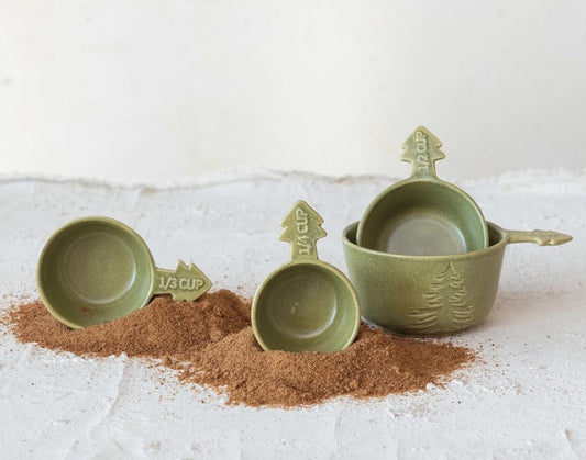 Holiday Stoneware Measuring Cup Set