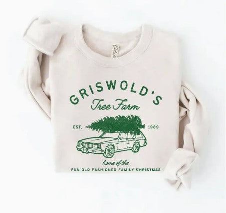 Adult + Mini Unisex Griswold's Tree Farm Graphic Sweatshirt