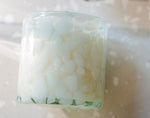 Vanilla Sands Confetti Artisan Hand Blown Glass 8oz