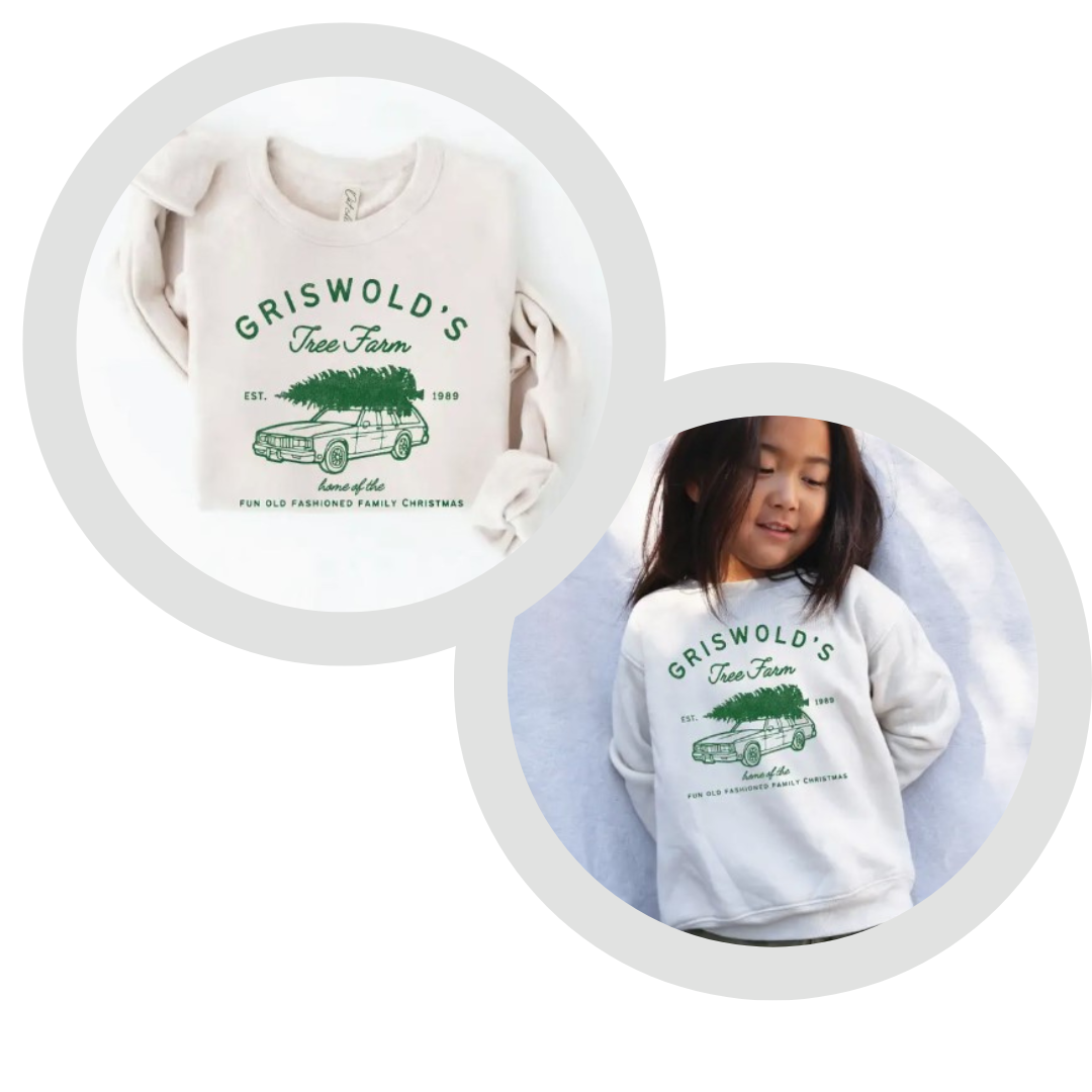 Adult + Mini Unisex Griswold's Tree Farm Graphic Sweatshirt