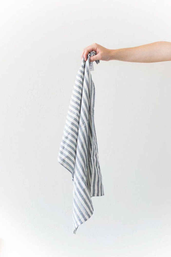 Blue French Striped Dish Towel