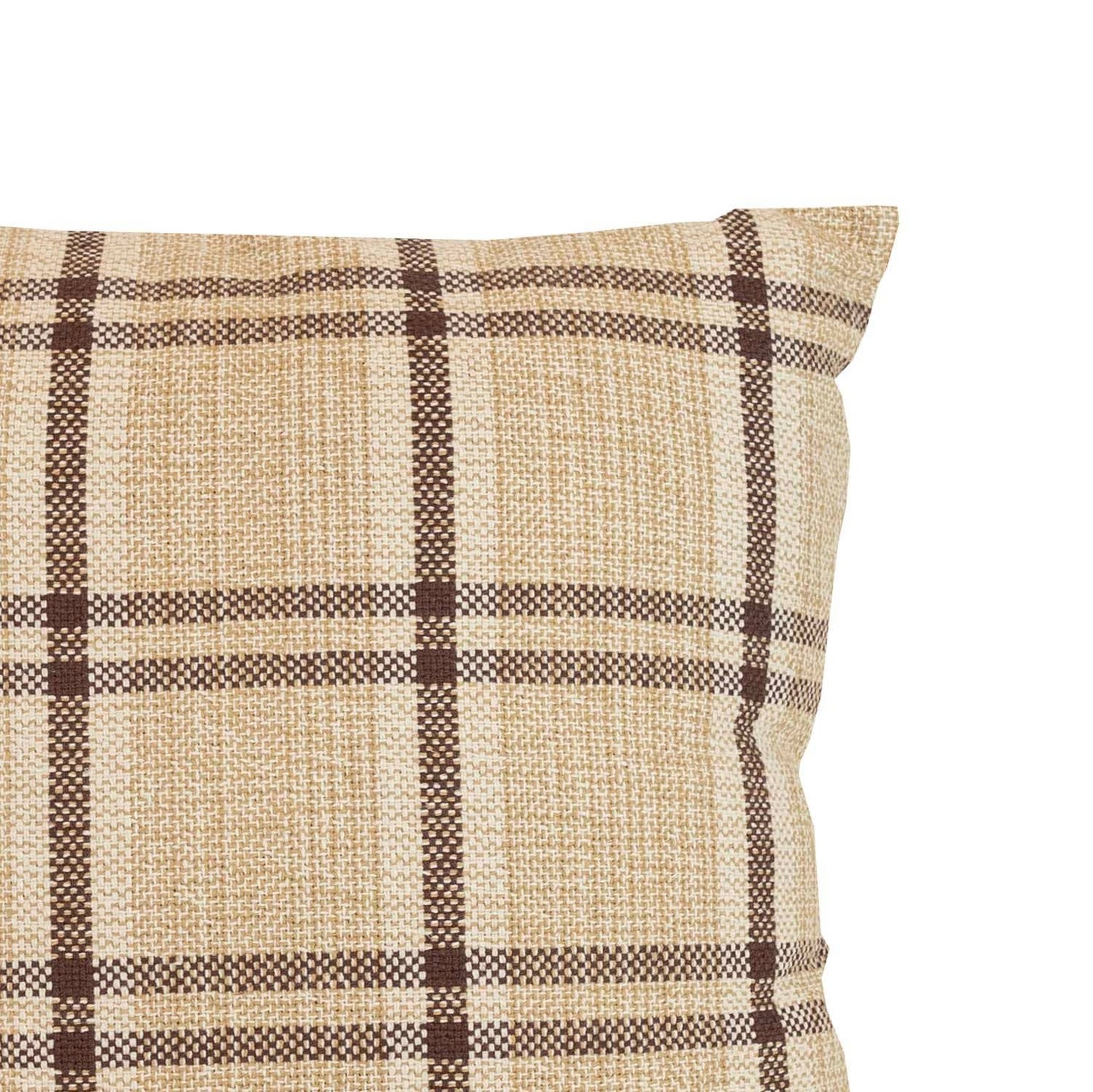 Mel 20x20 Woven Plaid Filled Throw Pillow