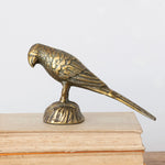 Antique Gold Finish Cast Aluminum Bird