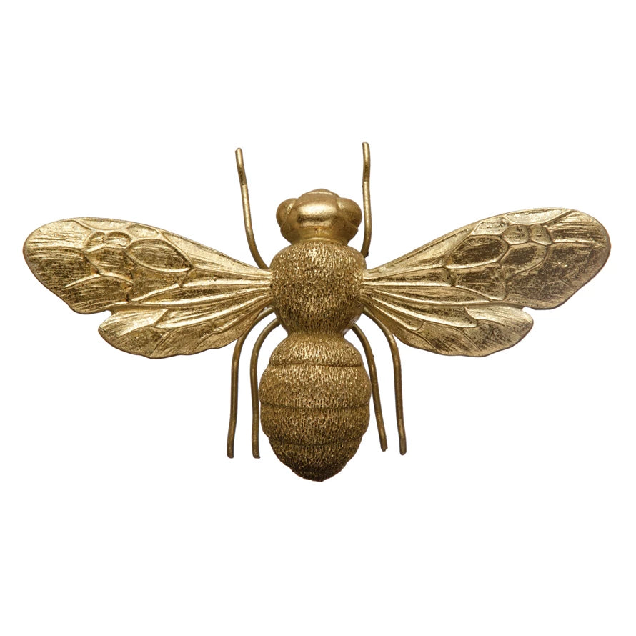 Gold Resin Bee Figurine