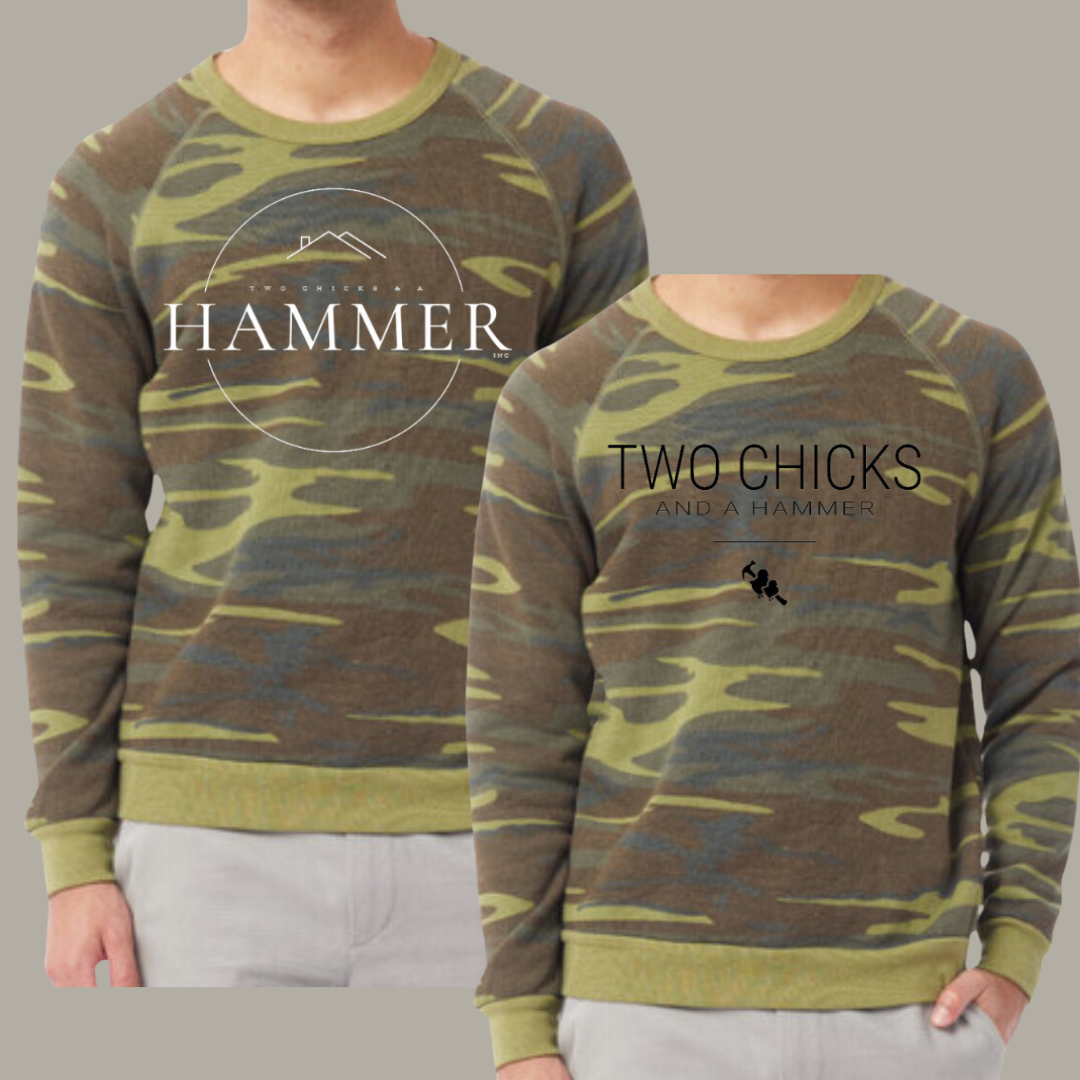 Camo Crew Neck Logo Sweatshirt