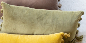 Velvet Lumbar Pillow- 3 colors