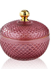 Round Glass Jar w/ Lid- 4 Colors