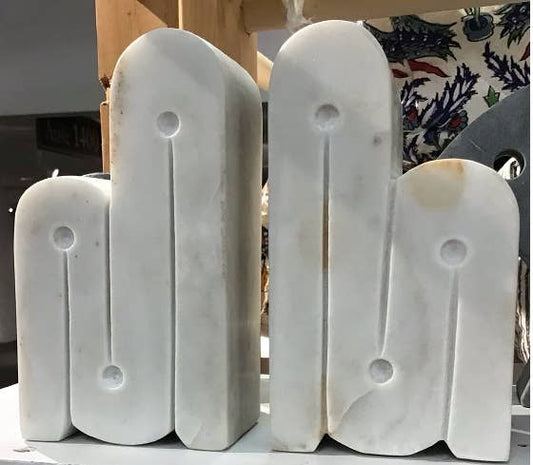 Soapstone Art Deco Bookends