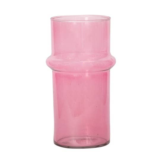 Recycled Glass Pink Vase