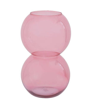 Recycled Pink Glass Bulb Vase