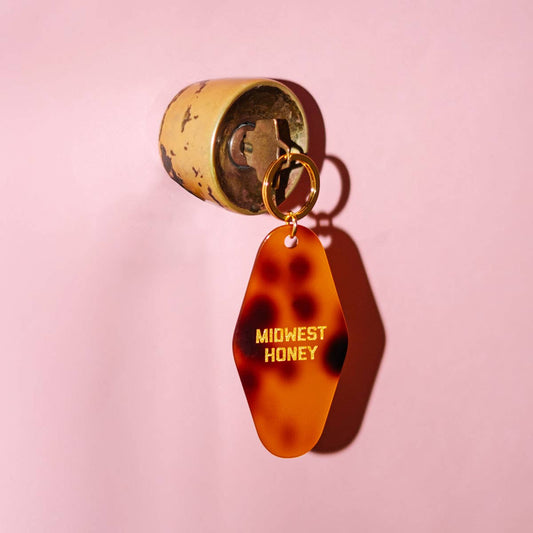 Midwest Honey Tortoise Shell Keychain