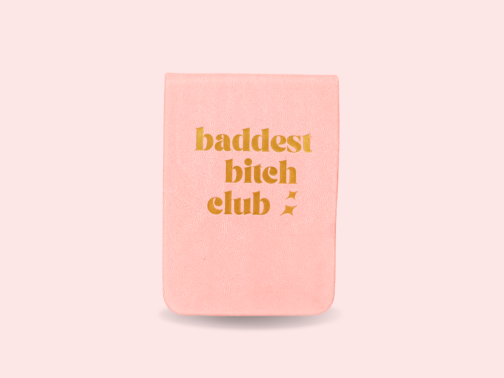Baddest Bitch Club Leatherette Pocket Journal