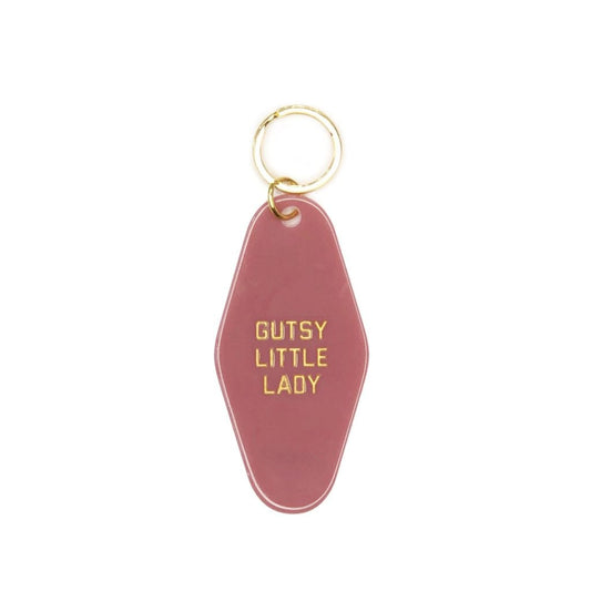 Gutsy Little Lady Pink Motel Keytag