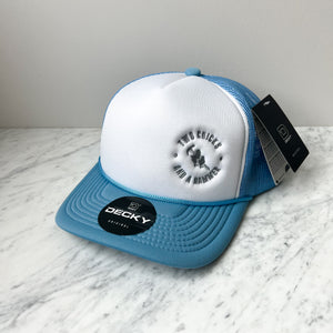Two Chicks Blue Circle Logo Snap-Back Hat