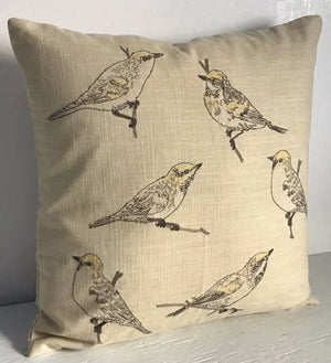 
                
                    Load image into Gallery viewer, Bird Sketches Pillow
                
            