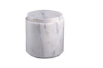 Marble Round Canister w/Lid