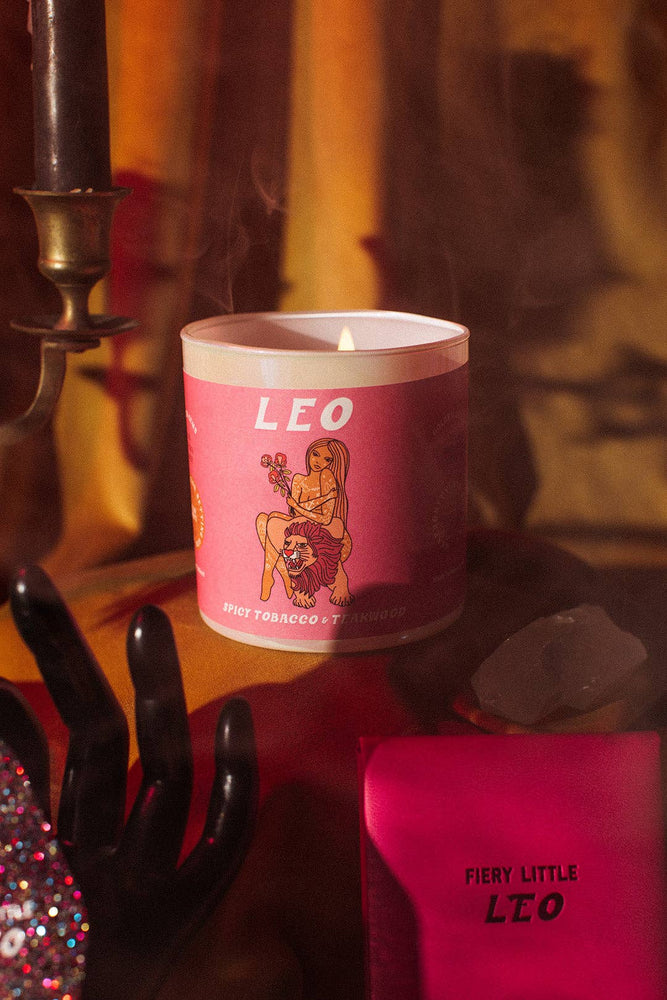 Leo- Fiery Little Leo - Candle