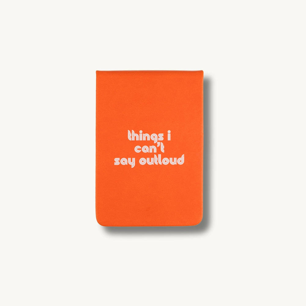 Things I Can't Say Out Loud Orange Pocket Journal