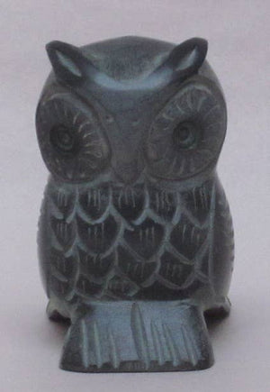 
                
                    Load image into Gallery viewer, Soapstone Greystone Owl Paper weight
                
            